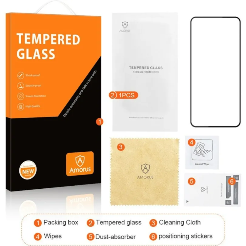 Amorus OnePlus Nord 4 Full Screenprotector Gehard Glas