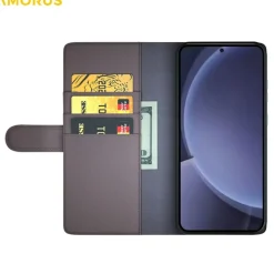 Amorus Samsung Galaxy S26 Luxe Lederen Bookcase