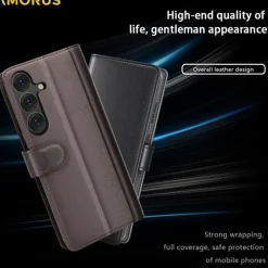 Amorus Samsung Galaxy S26 Luxe Lederen Bookcase