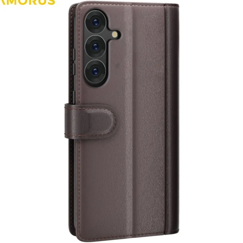Amorus Samsung Galaxy S26 Luxe Lederen Bookcase