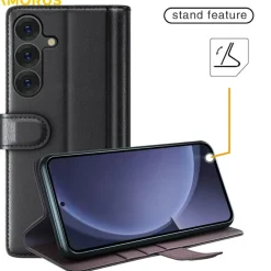 Amorus Samsung Galaxy S26 Luxe Lederen Bookcase