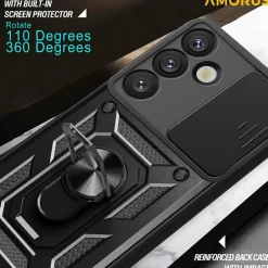 Amorus Samsung Galaxy S26 Plus Shield Case met Camera-schuif