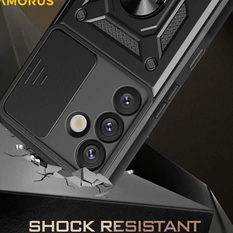 Amorus Samsung Galaxy S26 Shield Case met Camera-schuif