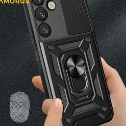 Amorus Samsung Galaxy S26 Shield Case met Camera-schuif