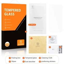 Amorus Samsung Galaxy S24 Screenprotector Gehard Glas