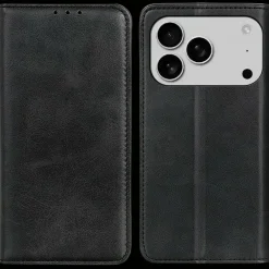 CaseBody Apple iPhone 17 Pro Max Real Leather Wallet Hoesje