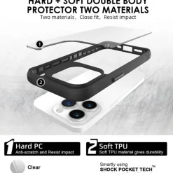 CaseBody iPhone 16 Pro Max Combat X Beschermhoesje