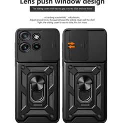 CaseBody Motorola Edge 50 Neo 5G Shield Case met Camera-schuif