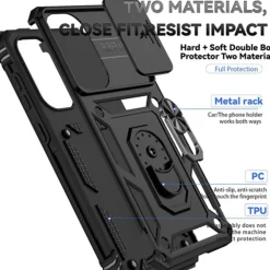 CaseBody Samsung A56 / A36 Shield Case met Camera-schuif