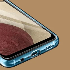 CaseBody Samsung Galaxy A12 Transparant Beschermhoesje mét Glazen Screenprotector