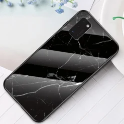 CaseBody Samsung Galaxy A41 Marble Glass Hoesje Gehard Glas