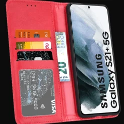 CaseBody Samsung Galaxy S21 Plus Retro Hoesje met Pasruimte