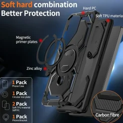 CaseBody Samsung Galaxy S26 Ultra Magnetic Kickstand Ring Hoesje