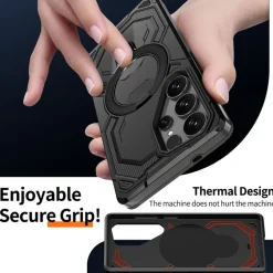 CaseBody Samsung Galaxy S26 Ultra Magnetic Kickstand Ring Hoesje