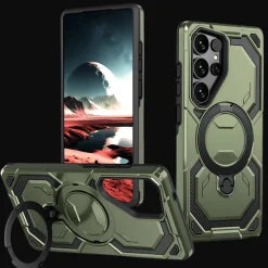 CaseBody Samsung Galaxy S26 Ultra Magnetic Kickstand Ring Hoesje