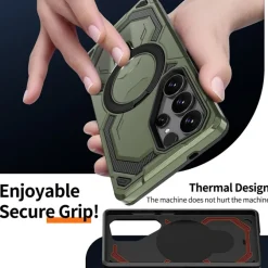 CaseBody Samsung Galaxy S26 Ultra Magnetic Kickstand Ring Hoesje
