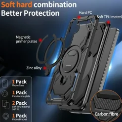 CaseBody Samsung Galaxy S26 Magnetic Kickstand Ring Hoesje
