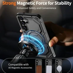 CaseBody Samsung Galaxy S26 Magnetic Kickstand Ring Hoesje