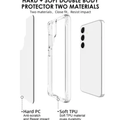CaseBody Samsung S25 Dual Layer Anti-Shock Hoesje