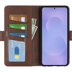 CaseBody Samsung S26 Real Leather Wallet Hoesje