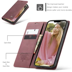Caseme iPhone 13 Business Wallet Bookcase Hoesje