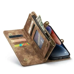 Caseme iPhone 14 Plus Vintage Portemonnee Hoesje
