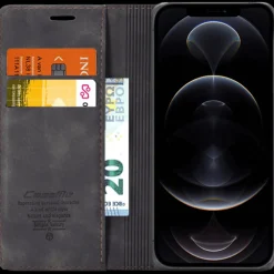 Caseme iPhone 12 Pro Max Business Wallet Bookcase Hoesje