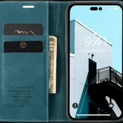 Caseme iPhone 14 Pro Retro Portemonnee Hoesje