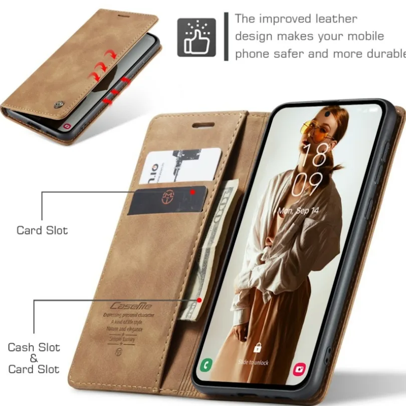 Caseme Samsung A55 Business Bookcase Hoesje
