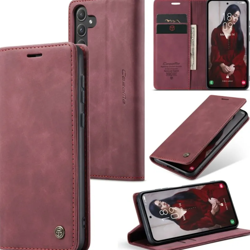 Caseme Samsung A55 Business Bookcase Hoesje