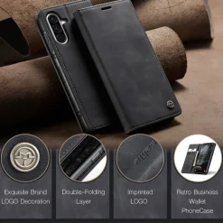 Caseme Samsung Galaxy A37 Business Bookcase Hoesje