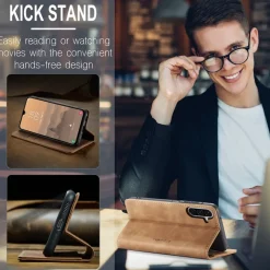 Caseme Samsung Galaxy A57 Business Bookcase Hoesje