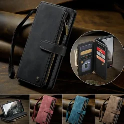 Caseme Samsung Galaxy A57 Vintage Wallet Hoesje