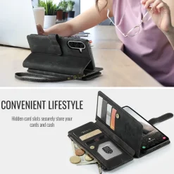 Caseme Samsung Galaxy A57 Vintage Wallet Hoesje