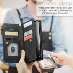 Caseme Samsung Galaxy A57 Vintage Wallet Hoesje