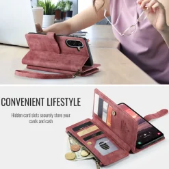 Caseme Samsung Galaxy A57 Vintage Wallet Hoesje