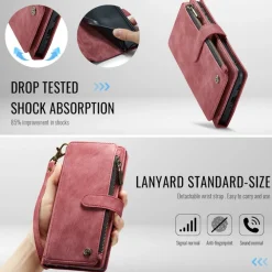 Caseme Samsung Galaxy A57 Vintage Wallet Hoesje