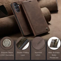 Caseme Samsung Galaxy S26 Business Bookcase Hoesje