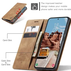 Caseme Samsung Galaxy S25 FE Business Bookcase Hoesje