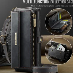 Caseme Samsung Galaxy S26 Luxe Alles-in-één Portemonnee Hoesje