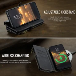 Caseme Samsung Galaxy S26 Luxe Alles-in-één Portemonnee Hoesje