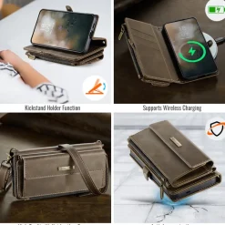 Caseme Samsung Galaxy S26 Plus Luxe Alles-in-één Portemonnee Hoesje