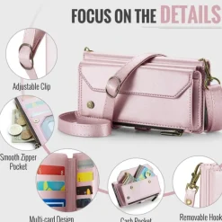 Caseme Samsung S23 FE Clutch Wallet met Koord