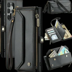 Caseme Samsung S24 Ultra Clutch Wallet met Koord
