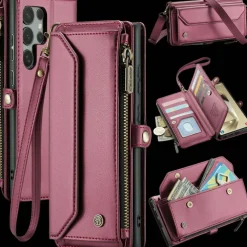 Caseme Samsung S24 Ultra Clutch Wallet met Koord