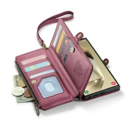 Caseme Samsung S24 Ultra Clutch Wallet met Koord