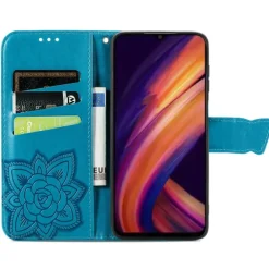 Comfycase Samsung A55 Butterfly Gravure Book Hoesje