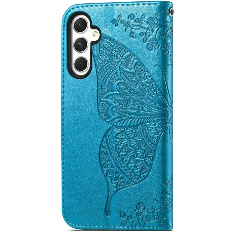 Comfycase Samsung A55 Butterfly Gravure Book Hoesje
