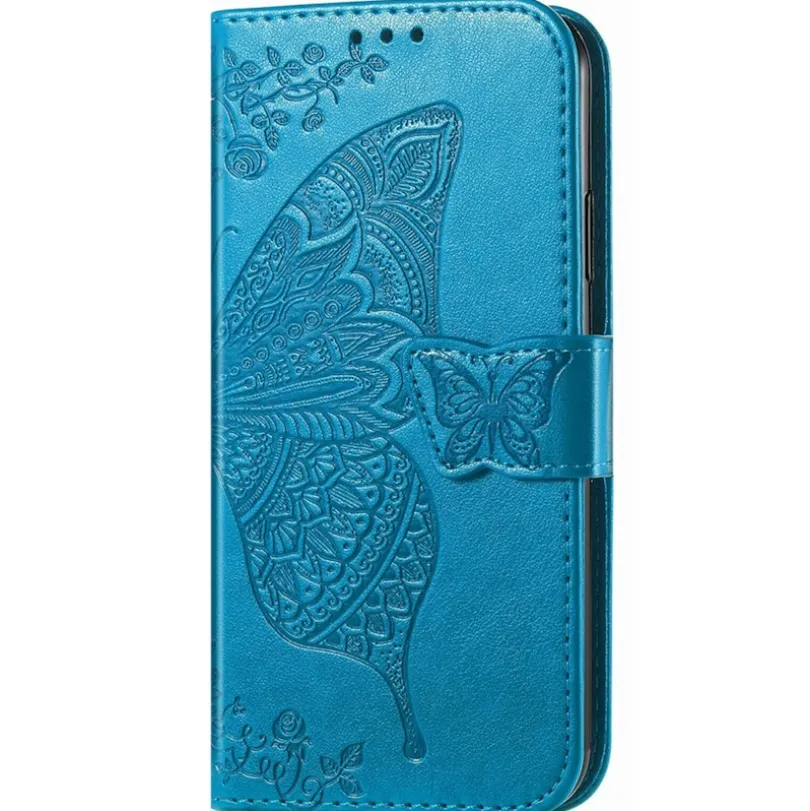 Comfycase Samsung A55 Butterfly Gravure Book Hoesje