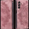 Comfycase Samsung Galaxy S24 FE Zacht Mandala Book Hoesje